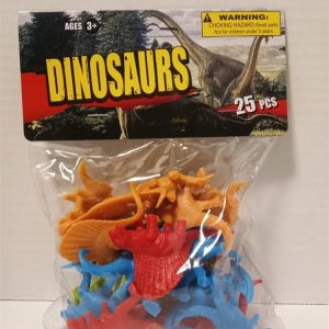 25PC Plastic Dinosaurs