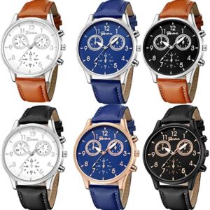 Yunanwa Men’s Leather Quartz Watch