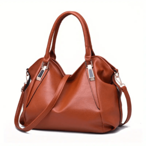 Soft Leather Satchel Purse w/ Top Handle