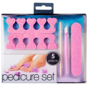 5 Piece Glitter on Pedicure Set
