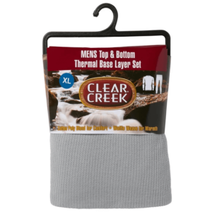 Clear Creek Men's Grey Waffle Wave Base Thermal Layer Set